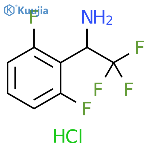 1-(2,6-difluorophenyl)-2,2,2-trifluoroethan-1-amine hydrochloride structure