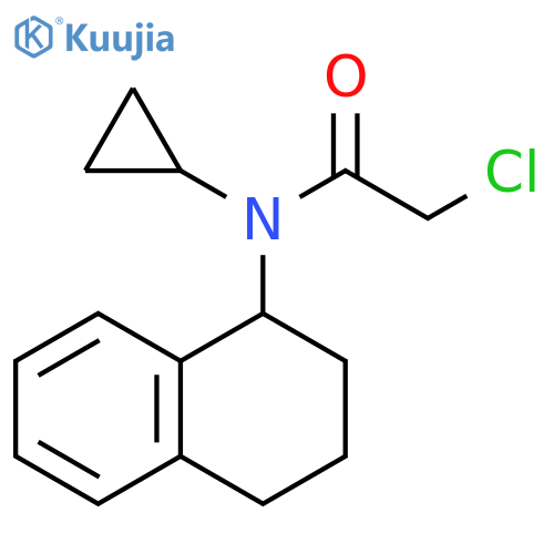 2-Chloro-N-cyclopropyl-N-(1,2,3,4-tetrahydronaphthalen-1-yl)acetamide structure