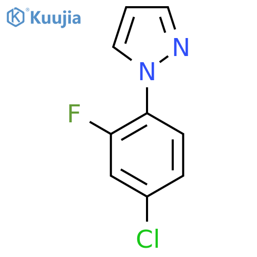 1-(4-Chloro-2-fluorophenyl)-1H-pyrazole structure