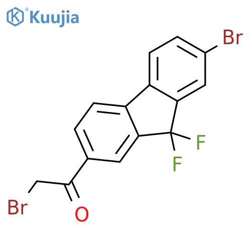 2-Bromo-1-(7-bromo-9,9-difluoro-9H-fluoren-2-yl)Ethanone structure