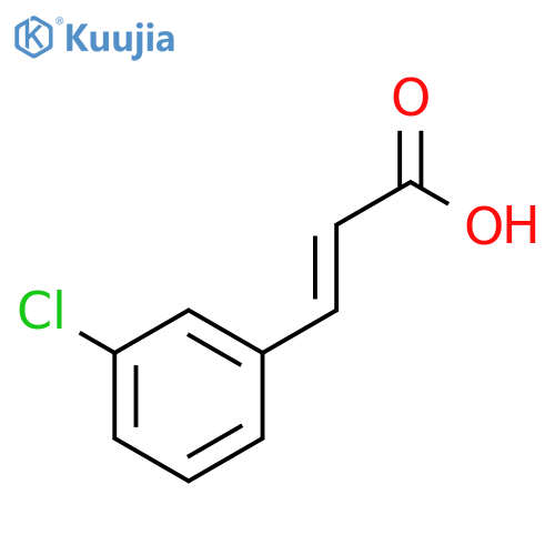 3-(3-chlorophenyl)prop-2-enoic acid structure