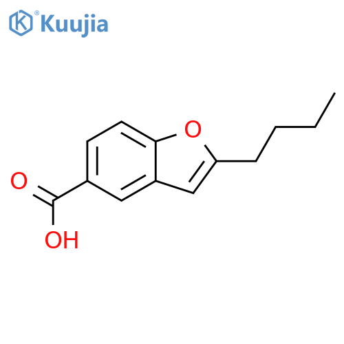 2-Butylbenzo[b]furan-5-carboxylic acid structure
