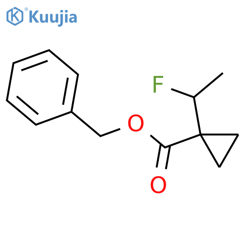 benzyl1-(1-fluoroethyl)cyclopropanecarboxylate structure