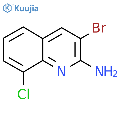 3-Bromo-8-chloroquinolin-2-amine structure