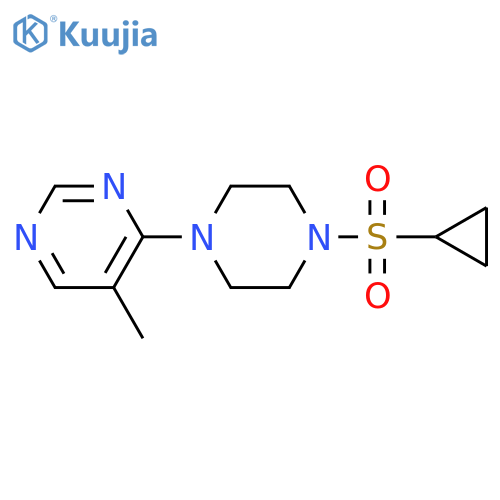 4-(4-(cyclopropylsulfonyl)piperazin-1-yl)-5-methylpyrimidine structure