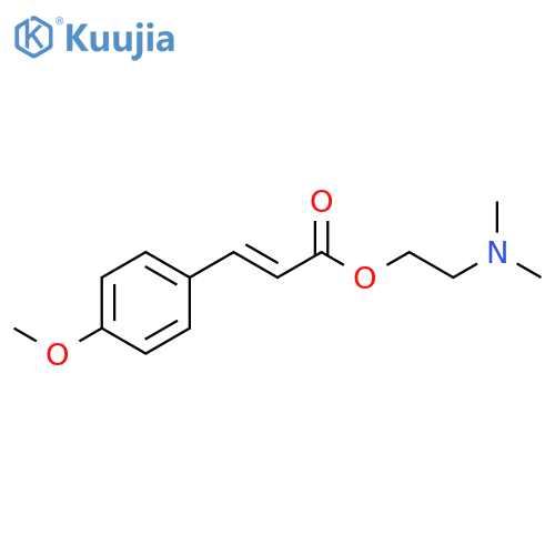 2-Propenoic acid, 3-(4-methoxyphenyl)-, 2-(dimethylamino)ethyl ester,(2E)- structure