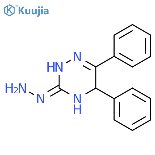 1,2,4-Triazin-3(2H)-one, 4,5-dihydro-5,6-diphenyl-, hydrazone structure