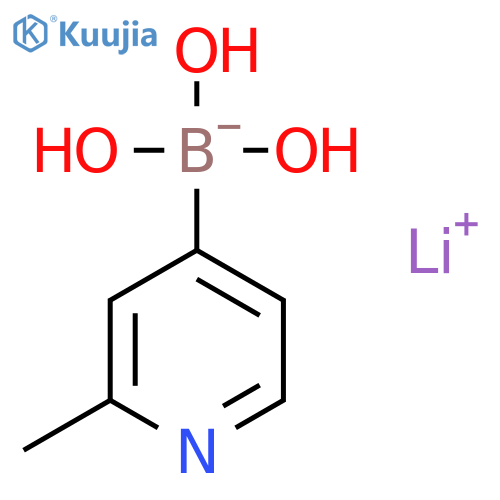 Lithium trihydroxy(2-methylpyridin-4-yl)borate structure