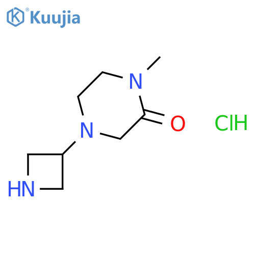 4-(Azetidin-3-yl)-1-methylpiperazin-2-one hydrochloride structure