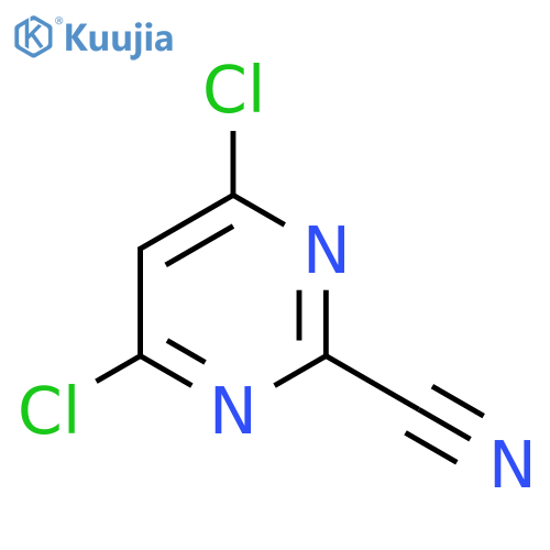 4,6-Dichloropyrimidine-2-carbonitrile structure