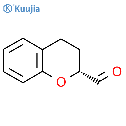 (2R)-3,4-dihydro-2H-1-benzopyran-2-carbaldehyde structure