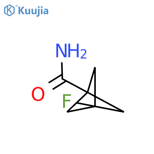 3-fluorobicyclo[1.1.1]pentane-1-carboxamide structure