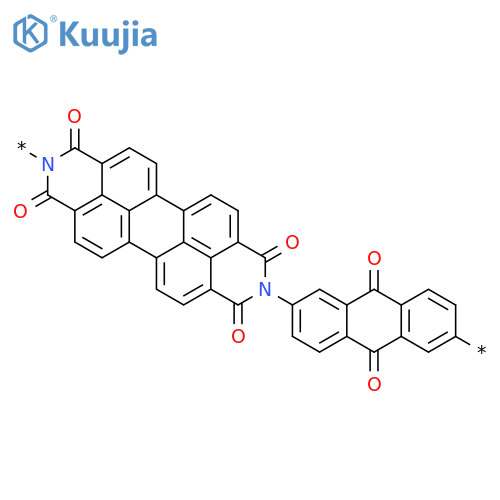 Poly[(1,3,8,10-tetrahydro-1,3,8,10-tetraoxoanthra[2,1,9-def:6,5,10-d'e'f']diisoquinoline-2,9-diyl)(9,10-dihydro-9,10-dioxo-2,6-anthracenediyl)] structure