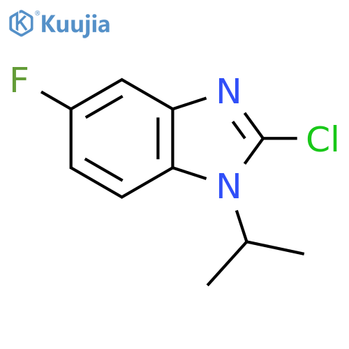 2-chloro-5-fluoro-1-(1-methylethyl)-1H-Benzimidazole structure