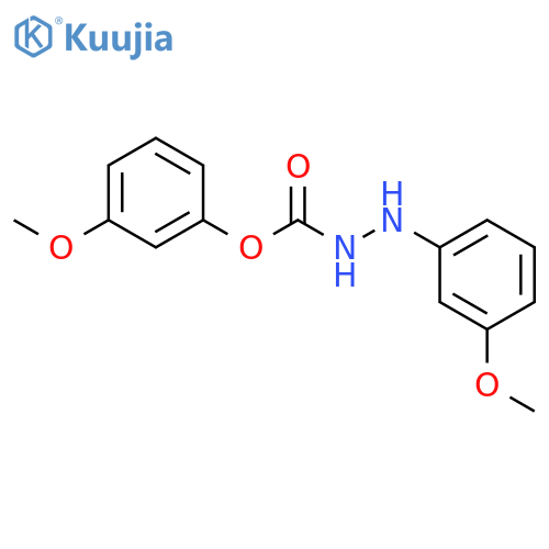 Hydrazinecarboxylic acid, 2-(3-methoxyphenyl)-, 3-methoxyphenyl ester structure
