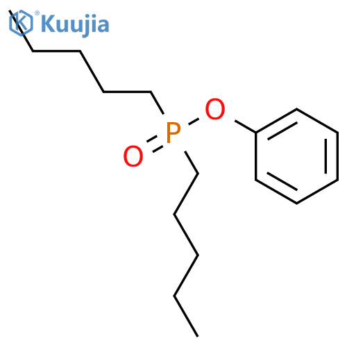 Phosphinic acid,P,P-dipentyl-, phenyl ester structure