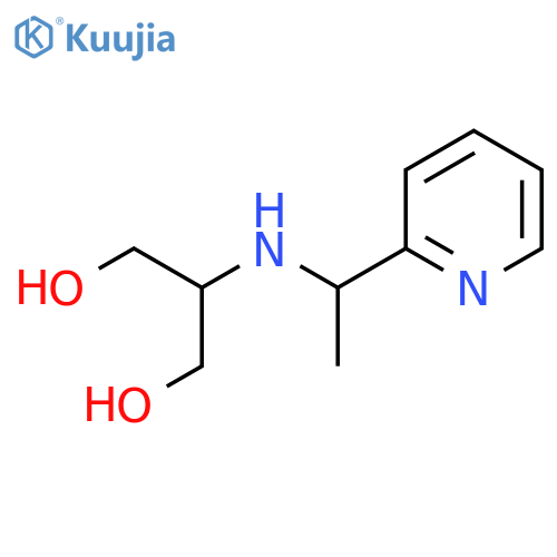 2-{1-(pyridin-2-yl)ethylamino}propane-1,3-diol structure