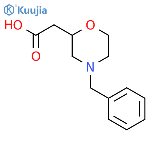 (4-Benzyl-morpholin-2-yl)acetic Acid structure