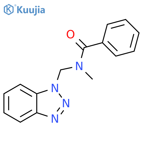N-(1H-1,2,3-Benzotriazol-1-ylmethyl)-N-methylbenzamide structure