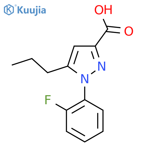1-(2-fluorophenyl)-5-propyl-1H-pyrazole-3-carboxylic acid structure