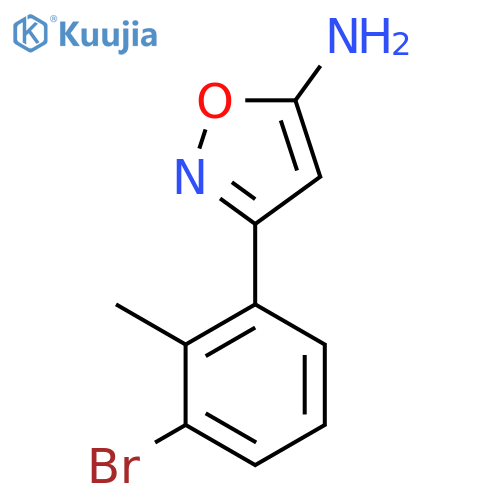 3-(3-bromo-2-methylphenyl)-1,2-oxazol-5-amine structure