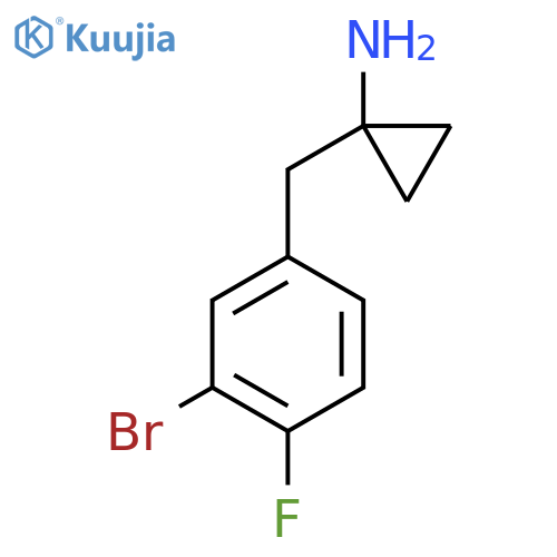 1-(3-bromo-4-fluorophenyl)methylcyclopropan-1-amine structure