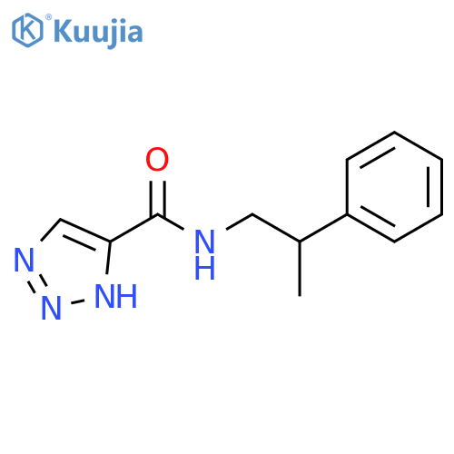 N-(2-phenylpropyl)-1H-1,2,3-triazole-5-carboxamide structure