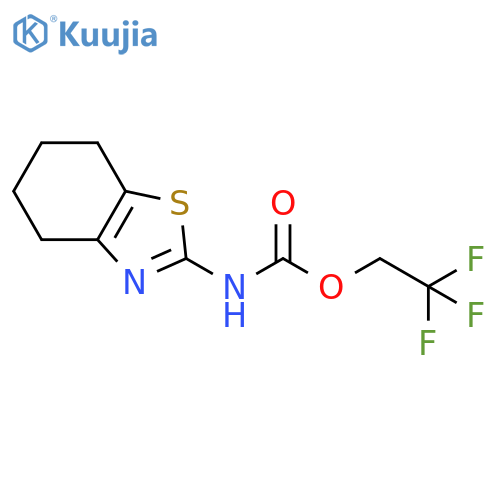 2,2,2-trifluoroethyl N-(4,5,6,7-tetrahydro-1,3-benzothiazol-2-yl)carbamate structure