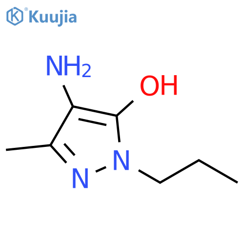 4-amino-3-methyl-1-propyl-1H-pyrazol-5-ol structure