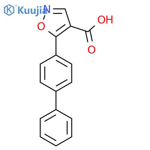 5-(4-phenylphenyl)-1,2-oxazole-4-carboxylic acid structure