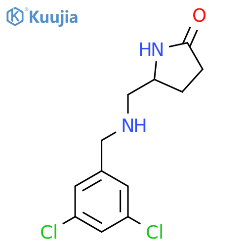 5-[[(3,5-Dichlorophenyl)methylamino]methyl]pyrrolidin-2-one structure