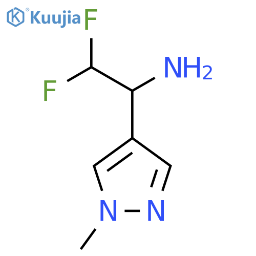 2,2-difluoro-1-(1-methyl-1H-pyrazol-4-yl)ethan-1-amine structure