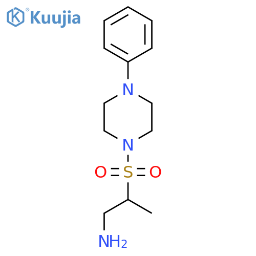 2-[(4-Phenylpiperazin-1-yl)sulfonyl]propan-1-amine structure