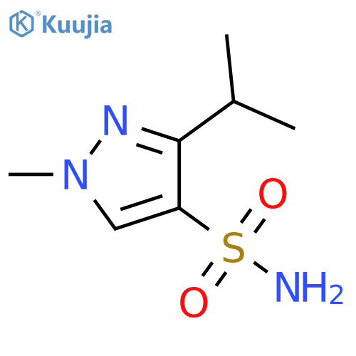 1-methyl-3-(propan-2-yl)-1H-pyrazole-4-sulfonamide structure