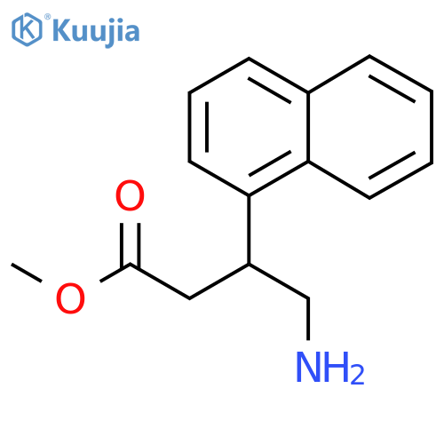 methyl 4-amino-3-(naphthalen-1-yl)butanoate structure