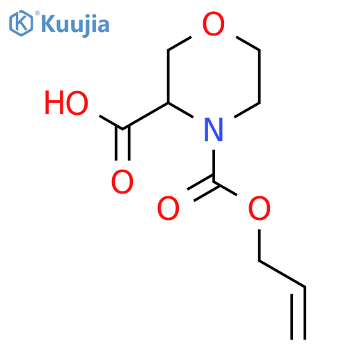4-[(Prop-2-en-1-yloxy)carbonyl]morpholine-3-carboxylic acid structure