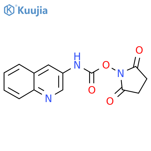 2,5-Dioxopyrrolidin-1-yl quinolin-3-ylcarbamate structure