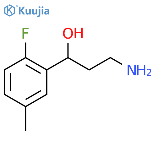 Benzenemethanol, α-(2-aminoethyl)-2-fluoro-5-methyl- structure