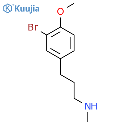 3-(3-bromo-4-methoxyphenyl)propyl(methyl)amine structure