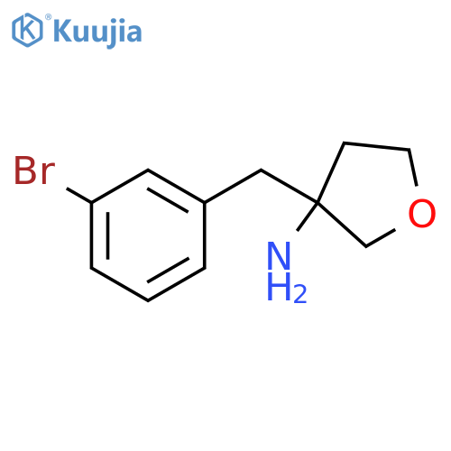 3-[(3-Bromophenyl)methyl]oxolan-3-amine structure
