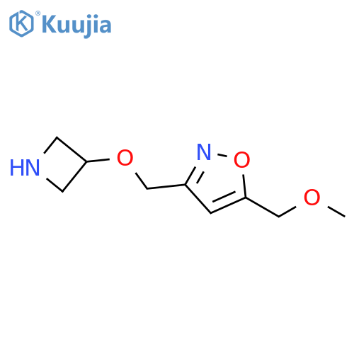 Isoxazole, 3-[(3-azetidinyloxy)methyl]-5-(methoxymethyl)- structure