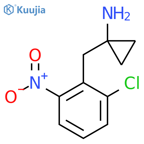 1-(2-chloro-6-nitrophenyl)methylcyclopropan-1-amine structure