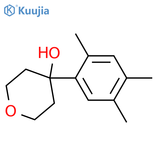 2H-Pyran-4-ol, tetrahydro-4-(2,4,5-trimethylphenyl)- structure