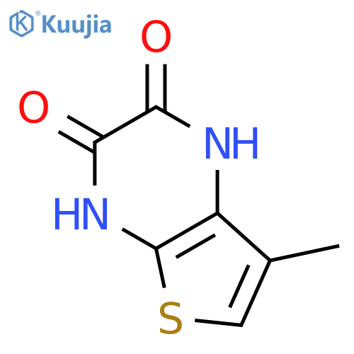 Thieno[2,3-b]pyrazine-2,3-dione,1,4-dihydro-7-methyl- structure