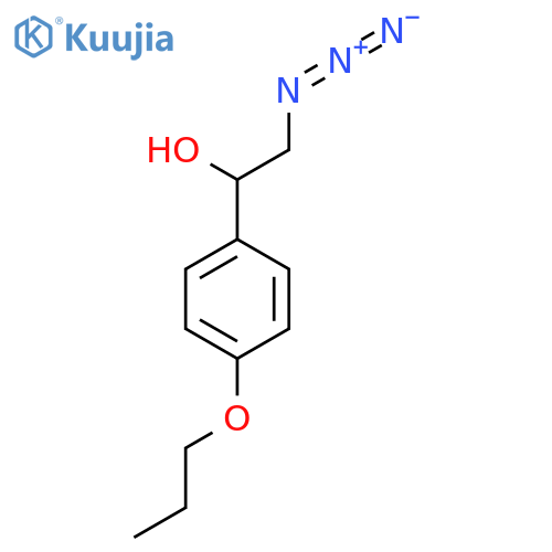 2-azido-1-(4-propoxyphenyl)ethan-1-ol structure