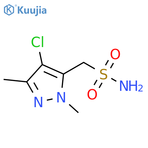 (4-chloro-1,3-dimethyl-1H-pyrazol-5-yl)methanesulfonamide structure