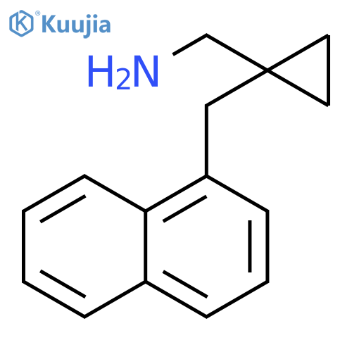 {1-(naphthalen-1-yl)methylcyclopropyl}methanamine structure
