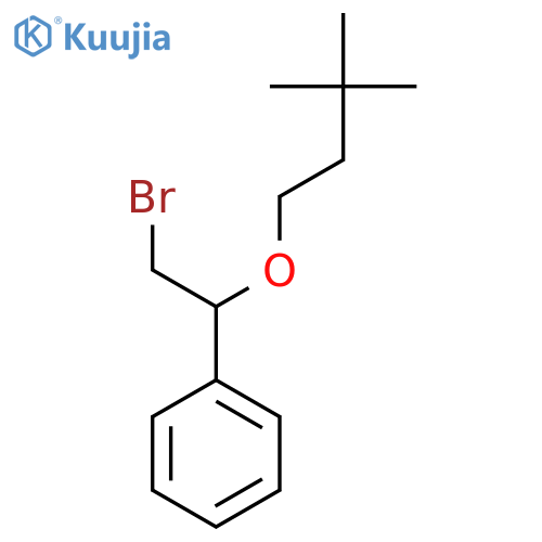 2-bromo-1-(3,3-dimethylbutoxy)ethylbenzene structure