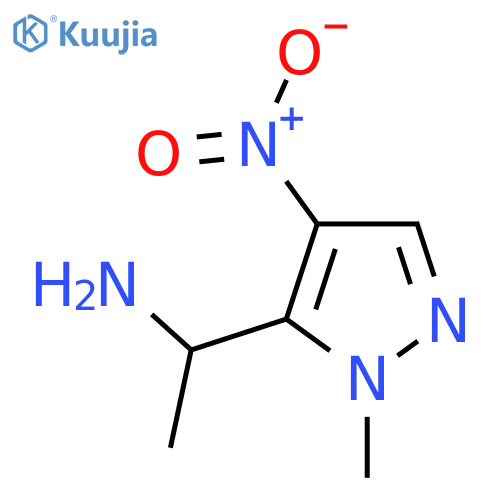 1-(1-Methyl-4-nitro-1h-pyrazol-5-yl)ethan-1-amine structure