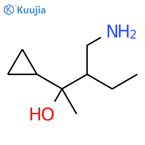 Cyclopropanemethanol, α-[1-(aminomethyl)propyl]-α-methyl- structure